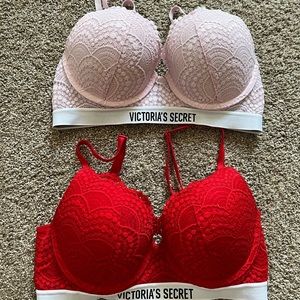 Victoria secret perfect shape bra lot of 2 size 34C